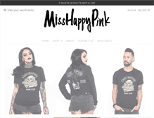 Tablet Screenshot of misshappypink.com